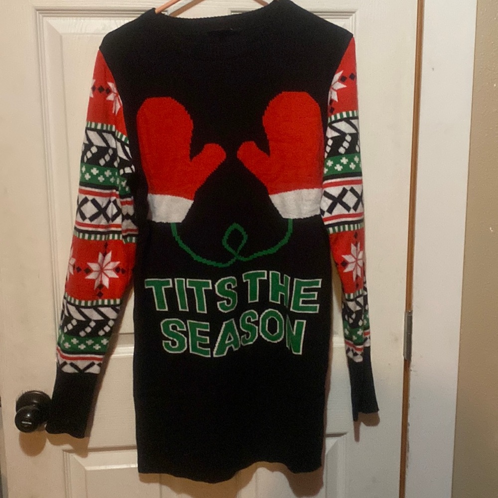 Christmas sweater dress